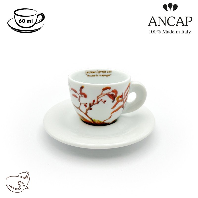 dAncap - Febbraio (лютий) Чашка з блюдцем для еспресо Anno Di Campagna