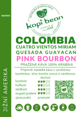 COLOMBIA Cuatro Vientos - Miriam Quesada Guayacan Washed Pink Bourbon, свіжообсмажена кава, мін. 50 г