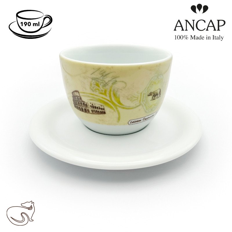 dAncap - Чашка для капучіно Fiorita Roma, 190 мл