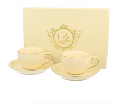 Duo | Ice Cream Cup Set – 2x 120 ml – Bone China