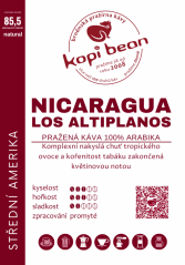 Nicaragua Parainema Finca Los Altiplanos  SHG EP - čerstvě pražená káva, min. 50 g