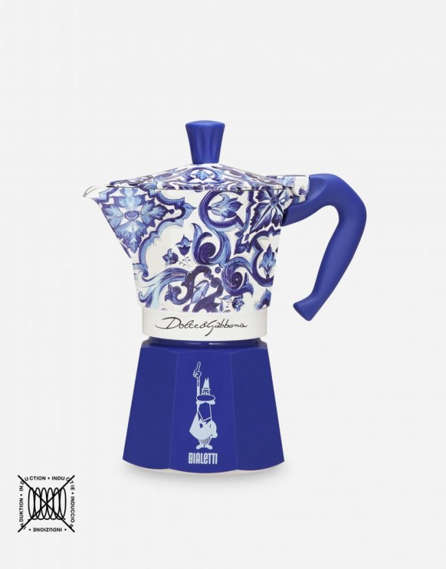 Bialetti - Moka Express Dolce & Gabbana,Blue, 6 cups