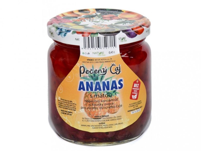 Pražený čaj 430 ml, rôzne príchute - Příchuť: Ananás