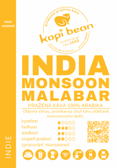 India Monsoon Malabar AA - čerstvě pražená káva, min. 50g