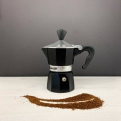 G.A.T. - kávovar moka konvička SUPERMOKA black objem 1 šálek, černý