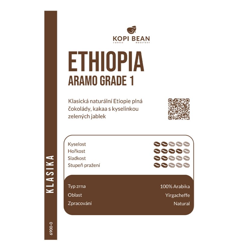 Ethiopia Yirgacheffe Aramo, Grade 1