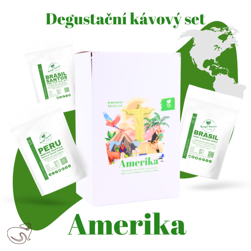 Degustační set káv Cesta po Americe 3x50g