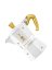 Bialetti - Moka Express white moka pot with bee motif, 3 cups