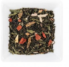 Полуниця з ваніллю - ароматизований зелений чай, хв. 50г