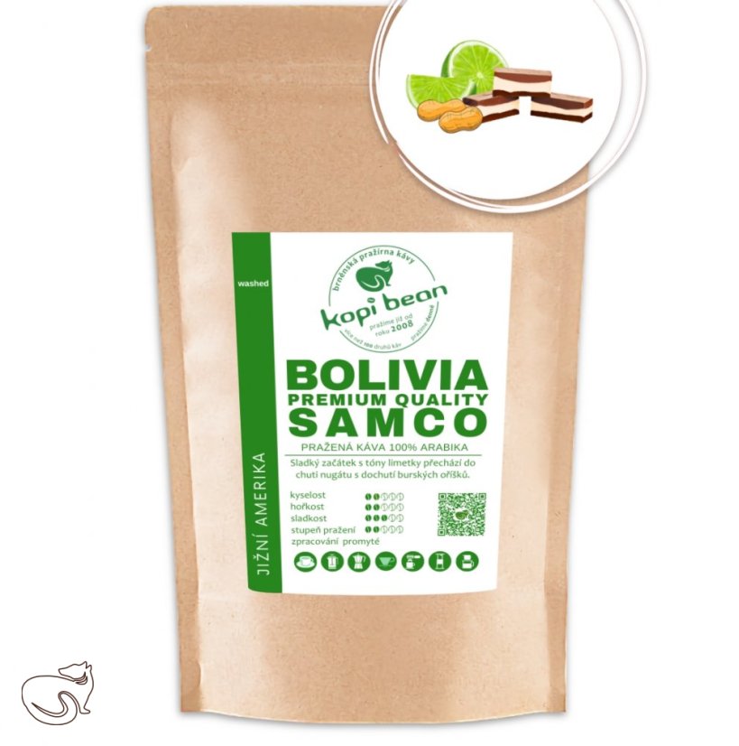 Bolivia Primera Calidad Samco - čerstvě pražená káva, min. 50g