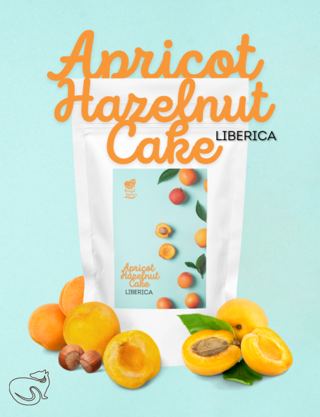 Apricot Hazelnut Cake - My Liberica - fresh roasted coffee, min. 50 g