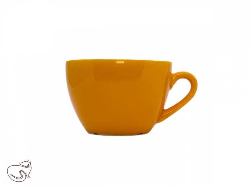 Albergo - šálek na čaj a kávu 200 ml, více barev, 1 ks - Barva: oranžová