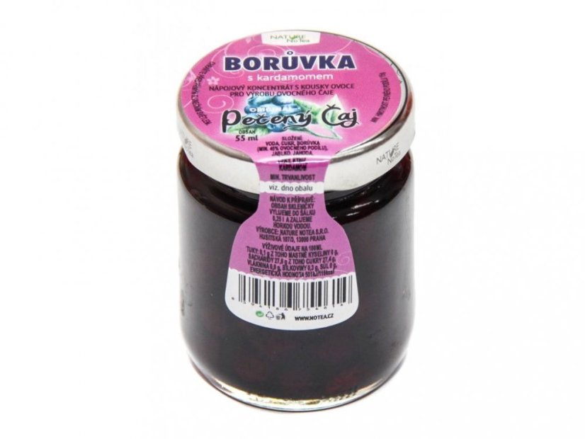 Pražený čaj 60ml, rôzne príchute - Příchuť: Borůvka s kardamomem