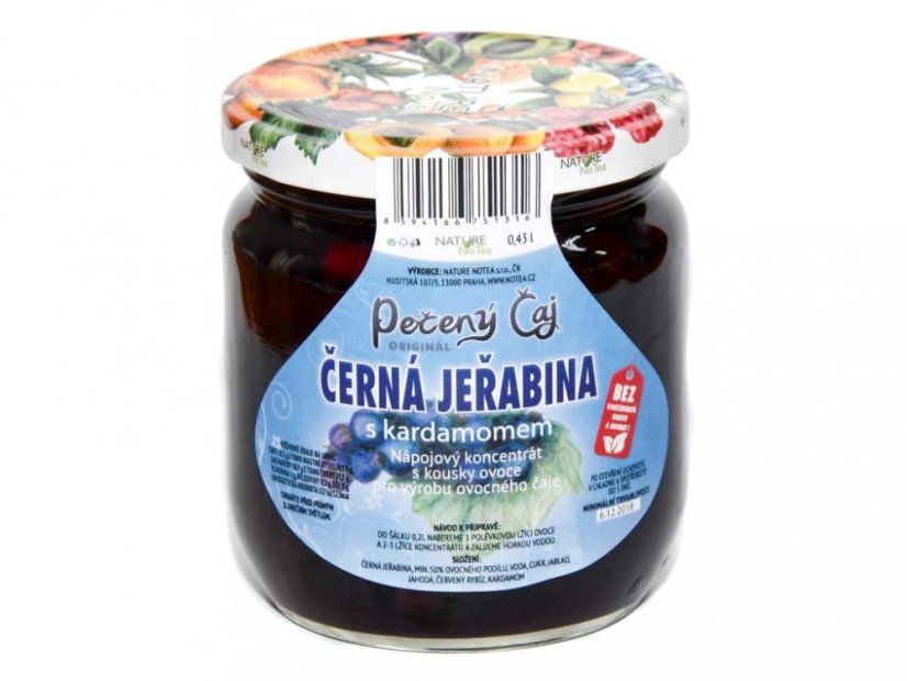 Pečený čaj 430 ml, různé příchutě - Příchuť: Černá jeřabina