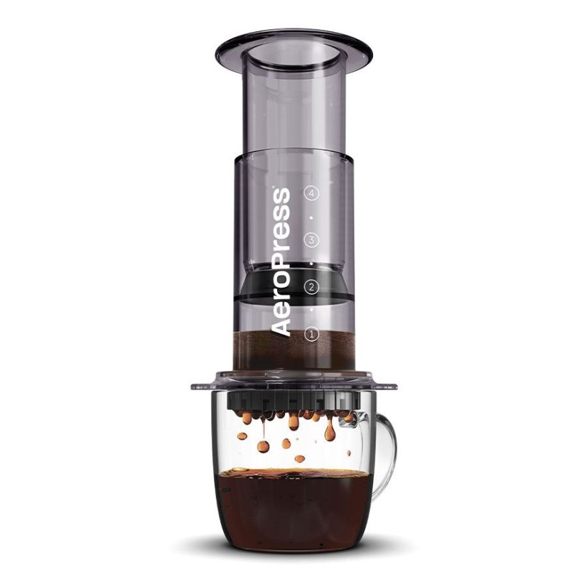 AeroPress® Clear černý -  cestovní kávovar
