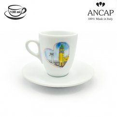 dAncap - чашка з блюдцем doppio Venezia, базиліка, 130 мл