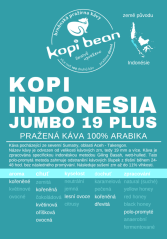 Kopi Jumbo Eighteen Plus - čerstvě pražená káva, min. 50g