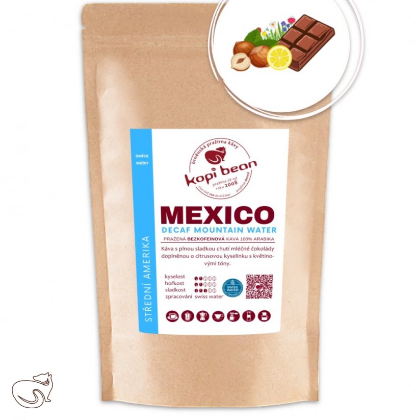 Mexico Decaf Mountain Water - fresh roasted decaf coffee, min. 50g