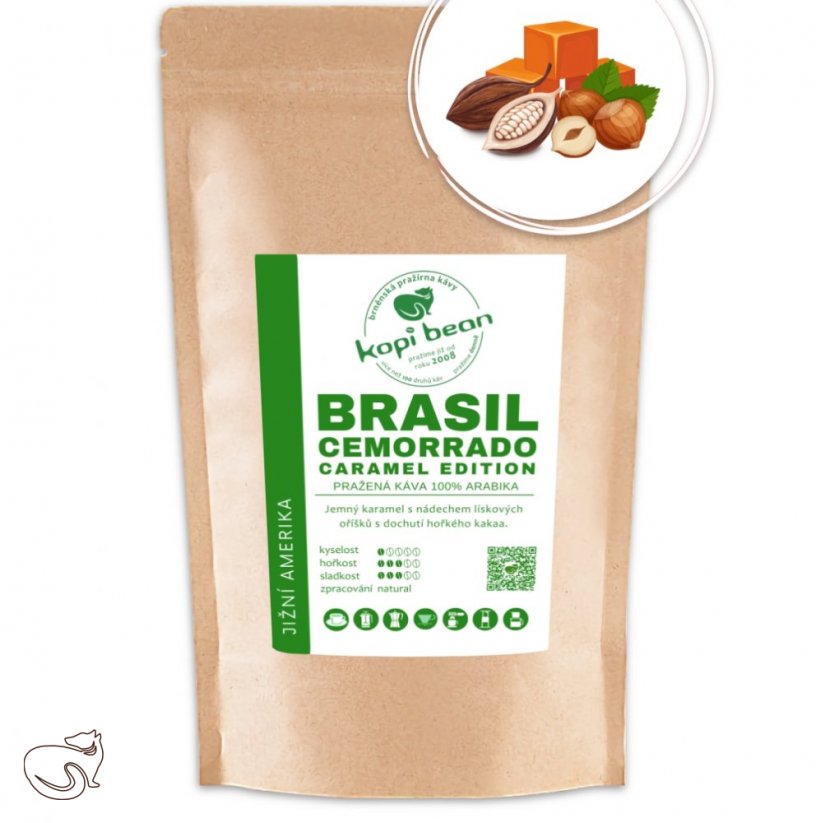Brasil Cemorrado Caramel Edition - čerstvě pražená káva, min. 50 g