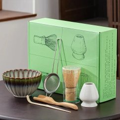 kawio - 6 dílný Matcha set, Chasen, stojánek, miska, odměrka Chashaku, více variant