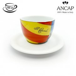 dAncap - šálek s podšálkem  cappuccino Venezia, karneval, 190 ml