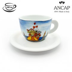 dAncap - чашка з блюдцем капучіно Венеція, карнавал, 190 мл
