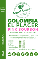 Colombia El placer pink bourbon, čerstvě pražená káva, min. 50 g-KOPIE