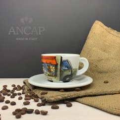 dAncap - šálek s podšálkem espresso Mercantini, masna, 60 ml