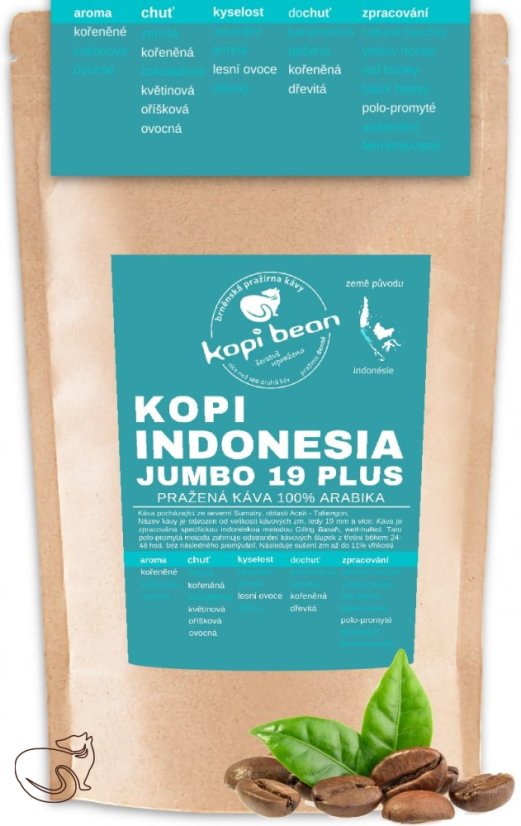 Kopi Jumbo Eighteen Plus - čerstvě pražená káva, min. 50g