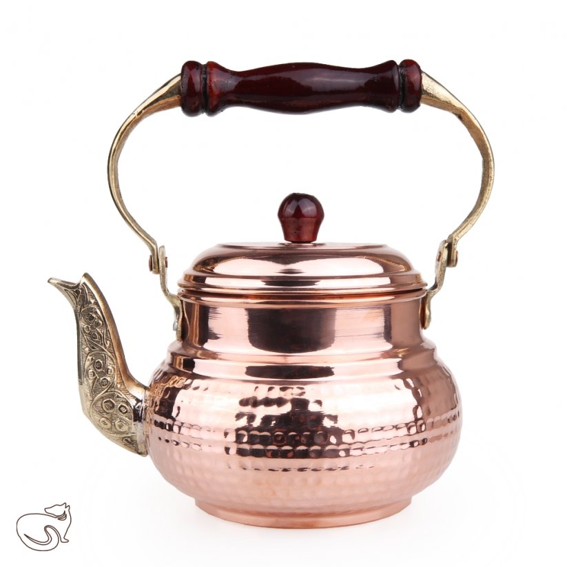 Nostos - tradiční konvička na čaj s důlky měděná, 1300 ml