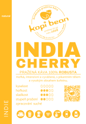 India Cherry Robusta - čerstvě pražená káva, min. 50g