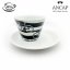 dAncap - чашка з блюдцем cappuccino Italia in Bici, смужки, 180 мл