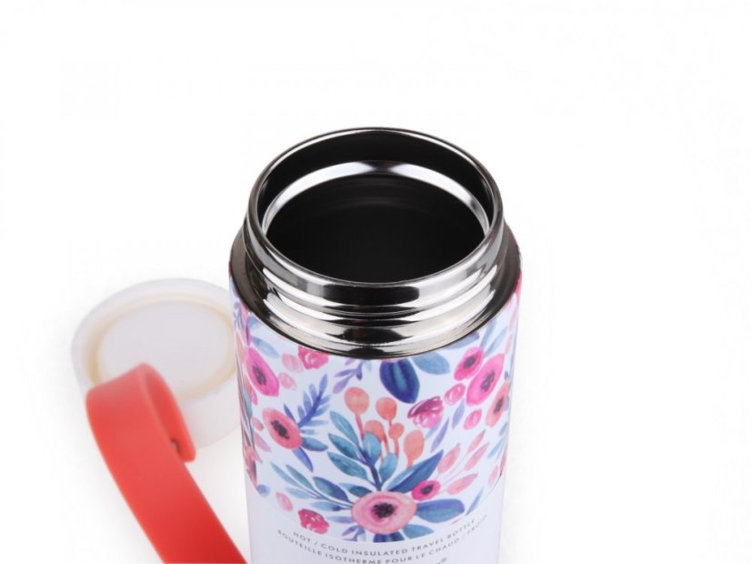 Asobu - travel thermos Clutch&Go LA16 Floral, 410 ml