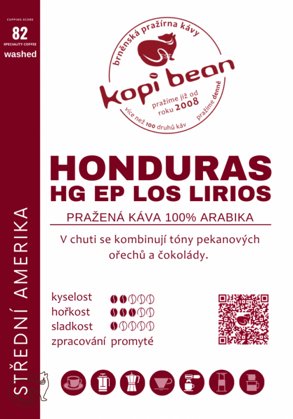 Honduras HG EP Los Lirios - fresh roasted coffee, min. 50 g