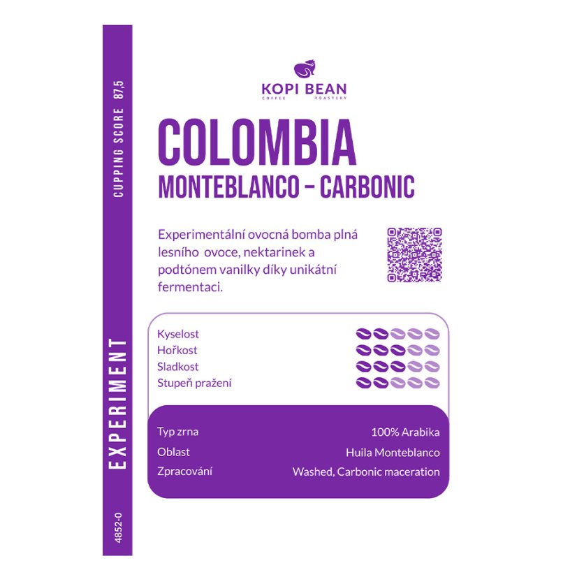 Colombia Huila Monteblanco – Carbonic Maceration, Washed