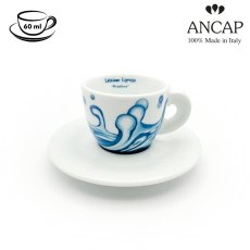 dAncap - šálek s podšálkem na espresso, Preziosa, kapky vody, 60 ml