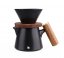 Kawio -  set keramický dripper s konvičkou černý, 600 ml