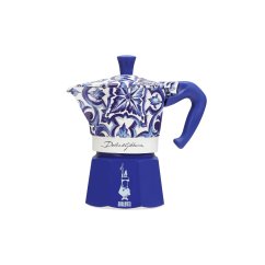 Bialetti - Moka Express Dolce & Gabbana, 3 šálky, Blu Meditarraneo