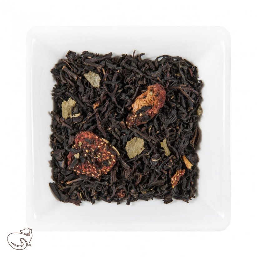 Jahody se smetanou - černý čaj aromatizovaný, min. 50 g