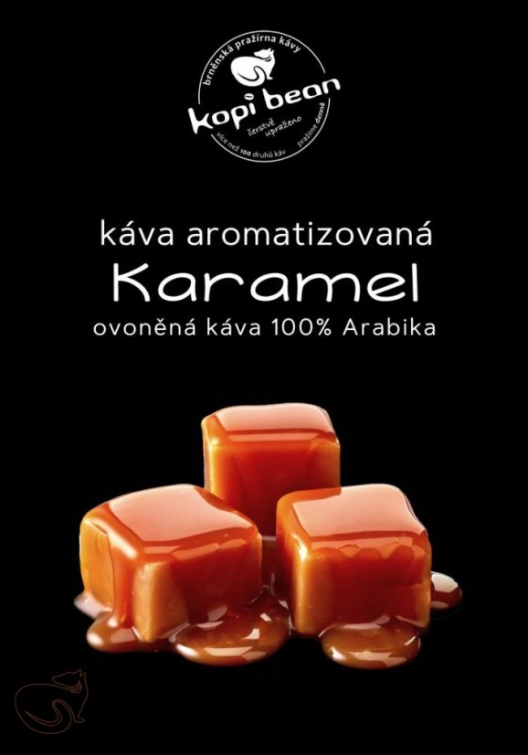 Caramel - flavoured coffee, min. 50g