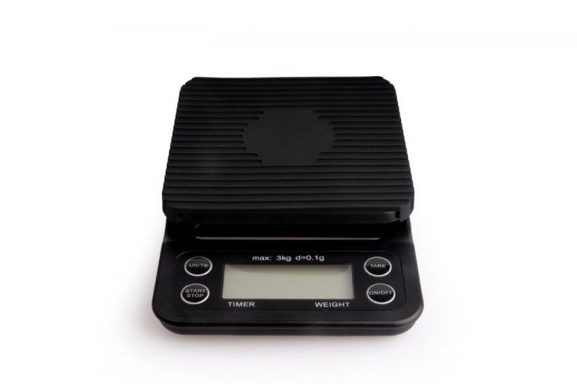 kawio | Digital Barista Scale with Timer – 3 kg – Black