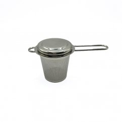 kawio - Чайне ситечко з нержавіючої сталі з кришкою 1шт