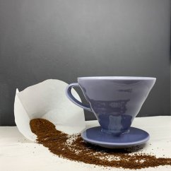 Hario - V60-02 DRIP, fialový keramický kávovar