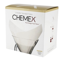 Chemex FS-100 paper filter square white for 6,8,10 cups (100pcs)