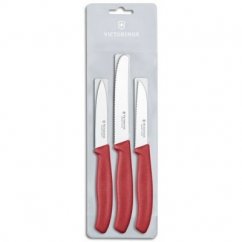 Victorinox -  sada nožů na zeleninu a uzeniny, čevená, 6.7111.3