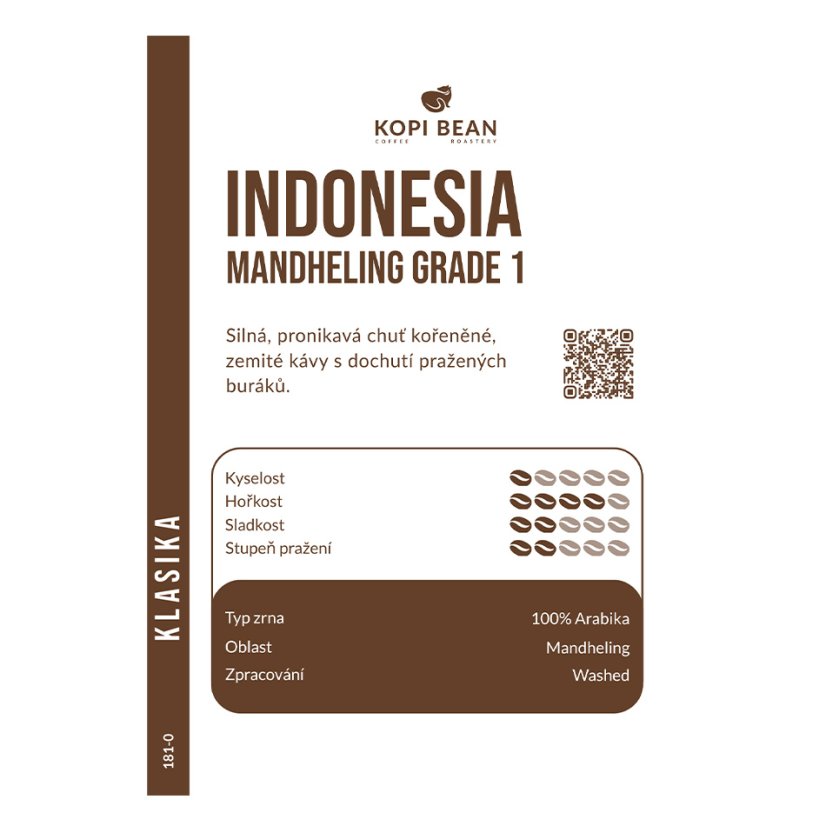 Indonesia Mandheling G1, Washed
