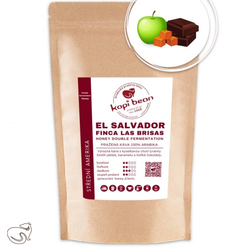 El Salvador Finca Las Brisas Honey Double Fermentation – čerstvě pražená káva, min. 50 g