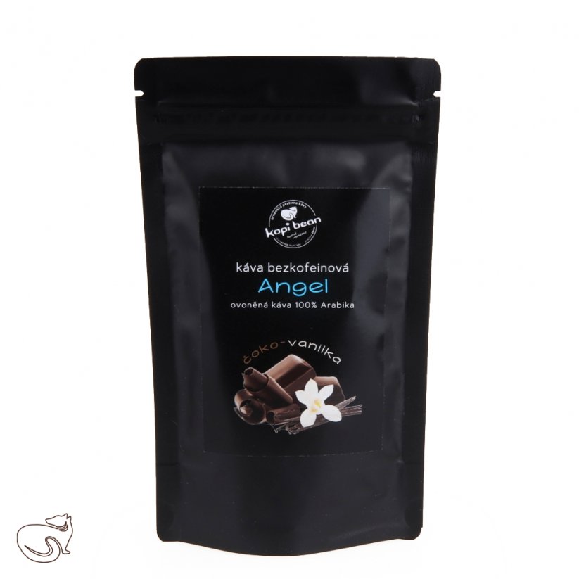 Angel vanilka-čokoláda -  bezkofeinová aromatizovaná káva, min. 50 g