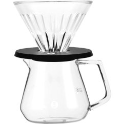 Timemore - Crystal Eye Brewer Set, glass dripper and server 02