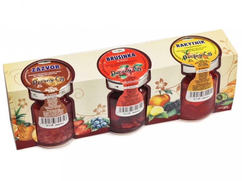 Balení 3 pečených čajů, různé varianty příchutí - Varianta: Borůvka, Brusinka, Levandule